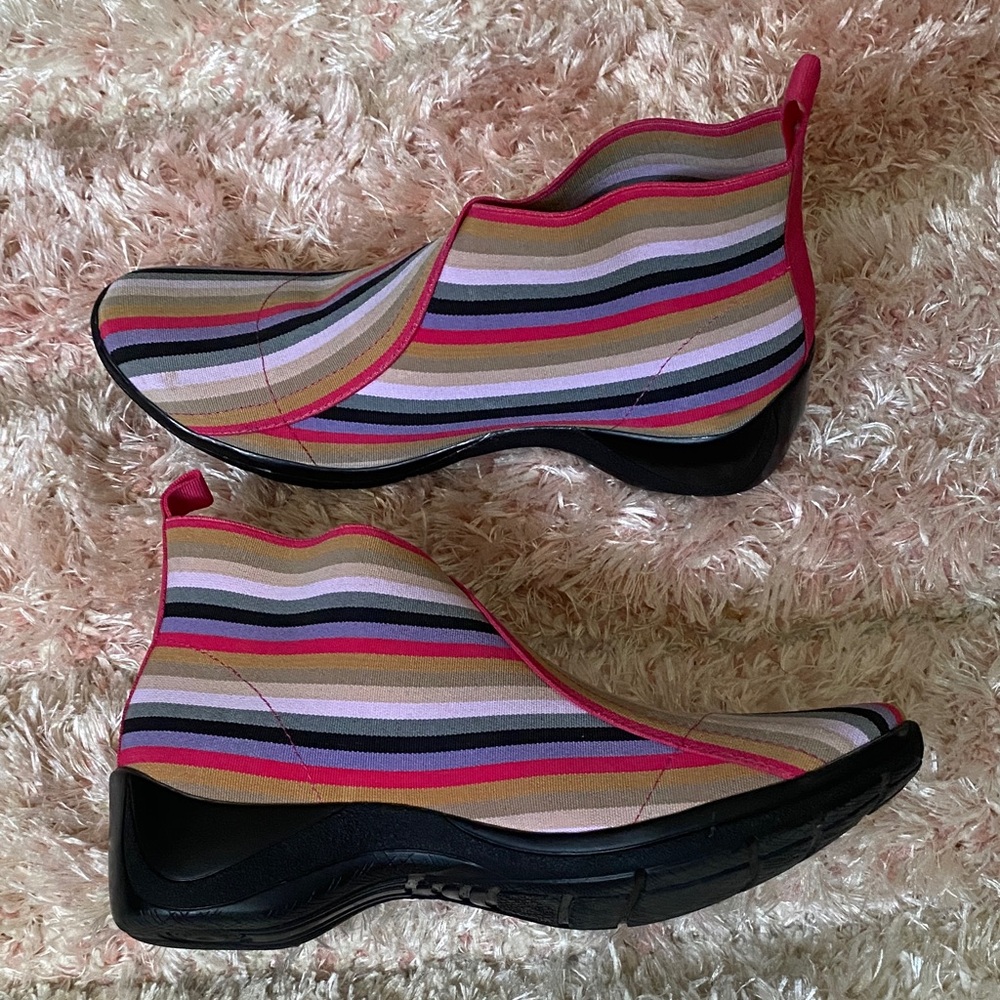 San Miguel Colorful Striped Ankle Boot